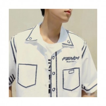 [펜디]Fendi 2020 Mens Logo Casual Short Sleeved Tshirts - 펜디 2020 남성 로고 캐쥬얼 코튼 반팔티 Fen0794x.Size(s 