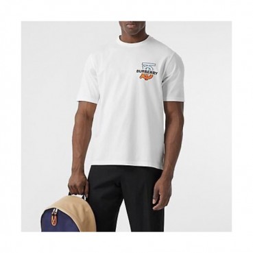 [버버리]Burberry 2020 Mm/Wm Logo Cotton Short Sleeved Tshirts - 버버리 2020 남/녀 로고 코튼 반팔티 Bur02870x.Size(xs 