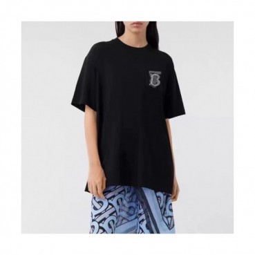 Burberry Mm/Wm Logo Cotton Short Sleeved Tshirts - 버버리 2020 남/녀 로고 코튼 반팔티 Bur02871x.Size(xs 