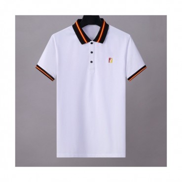 [펜디]Fendi 2020 Mens Logo Casual Short Sleeved Polo Tshirts - 펜디 2020 남성 로고 캐쥬얼 코튼 폴로 반팔티 Fen0783x.Size(m 