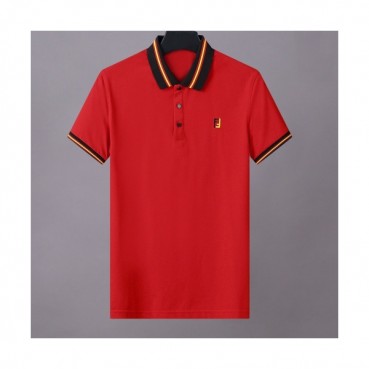 [펜디]Fendi 2020 Mens Logo Casual Short Sleeved Polo Tshirts - 펜디 2020 남성 로고 캐쥬얼 코튼 폴로 반팔티 Fen0782x.Size(m 