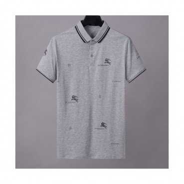 [버버리]Burberry 2020 Mens Logo Cotton Short Sleeved Polo Tshirts - 버버리 2020 남성 로고 코튼 폴로 반팔티 Bur02858x.Size(m 