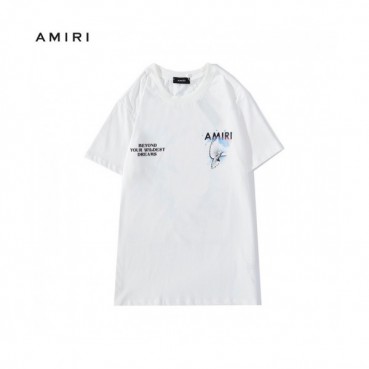 [아미리]Amiri 2020 Mm/Wm Logo Cotton Short Sleeved Tshirts - 아미리 2020 남/녀 로고 코튼 반팔티 Ami0105x.Size(s 