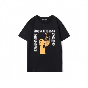 [크롬하츠]Chrome hearts 2020 Mens Logo Casual Short Sleeved Tshirts - 크롬하츠 2020 남성 로고 캐쥬얼 반팔티 Chr0270x.Size(s 