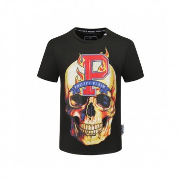 [필립플레인]Philipp-plein 2020 Mens Logo Cotton Short Sleeved Tshirts 