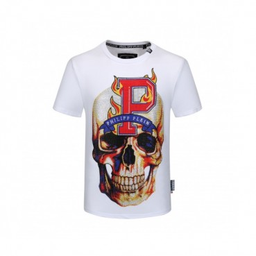 [필립플레인]Philipp-plein 2020 Mens Logo Cotton Short Sleeved Tshirts 