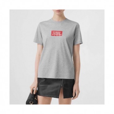 Burberry Mm/Wm Logo Cotton Short Sleeved Tshirts - 버버리 2020 남/녀 로고 코튼 반팔티 Bur02814x.Size(s 