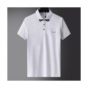 [펜디]Fendi 2020 Mens Logo Casual Short Sleeved Polo Tshirts - 펜디 2020 남성 로고 캐쥬얼 코튼 폴로 반팔티 Fen0761x.Size(m 