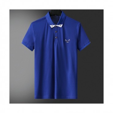 [펜디]Fendi 2020 Mens Logo Casual Short Sleeved Polo Tshirts - 펜디 2020 남성 로고 캐쥬얼 코튼 폴로 반팔티 Fen0760x.Size(m 