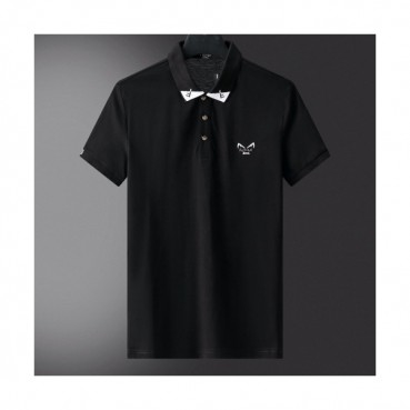 [펜디]Fendi 2020 Mens Logo Casual Short Sleeved Polo Tshirts - 펜디 2020 남성 로고 캐쥬얼 코튼 폴로 반팔티 Fen0759x.Size(m 