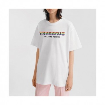 Burberry Mm/Wm Logo Cotton Short Sleeved Tshirts - 버버리 2020 남/녀 로고 코튼 반팔티 Bur02805x.Size(xs 