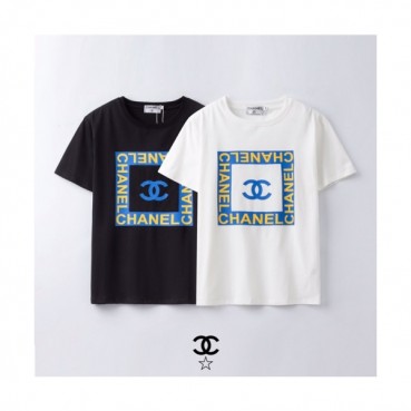 [샤넬]Chanel 2020 Mm/Wm 'CC' Logo Cotton Short Sleeved Tshirts - 샤넬 2020 남/녀 'CC'로고 코튼 반팔티 Cnl0598x.Size(s 