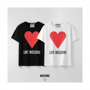 [모스키노]Moschino 2020 Mm/Wm Logo Cotton Short Sleeved Tshirts - 모스키노 2020 남자 로고 코튼 반팔티 Mos0099x.Size(s 