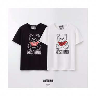 [모스키노]Moschino 2020 Mm/Wm Logo Cotton Short Sleeved Tshirts - 모스키노 2020 남자 로고 코튼 반팔티 Mos0098x.Size(s 