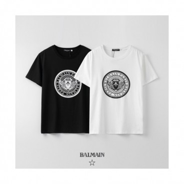 [발망]Balmain 2020 Mens Logo Cotton Short Sleeved Tshirs - 발망 2020 남성 로고 코튼 반팔티 Bam0101x.Size(s 
