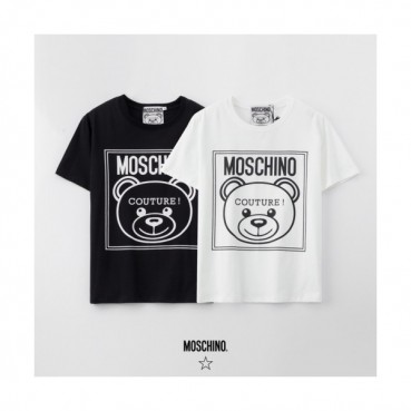 [모스키노]Moschino 2020 Mm/Wm Logo Cotton Short Sleeved Tshirts - 모스키노 2020 남자 로고 코튼 반팔티 Mos0098x.Size(s 
