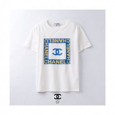 [샤넬]Chanel 2020 Mm/Wm 'CC' Logo Cotton Short Sleeved Tshirts - 샤넬 2020 남/녀 'CC'로고 코튼 반팔티 Cnl0597x.Size(s 