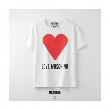 [모스키노]Moschino 2020 Mm/Wm Logo Cotton Short Sleeved Tshirts - 모스키노 2020 남자 로고 코튼 반팔티 Mos0097x.Size(s 