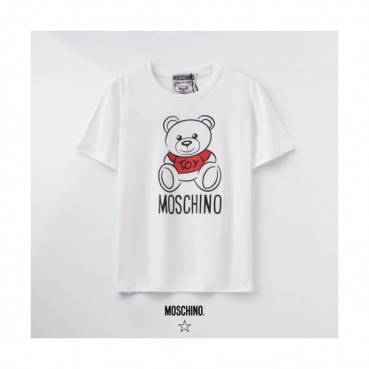 [모스키노]Moschino 2020 Mm/Wm Logo Cotton Short Sleeved Tshirts - 모스키노 2020 남자 로고 코튼 반팔티 Mos0096x.Size(s 