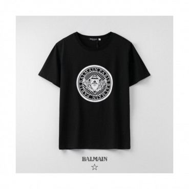 [발망]Balmain 2020 Mens Logo Cotton Short Sleeved Tshirs - 발망 2020 남성 로고 코튼 반팔티 Bam0100x.Size(s 