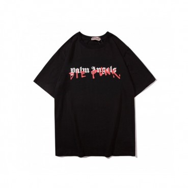 [팜 엔젤스]Palm Angels 2020 Mm/Wm Logo Cotton Short Sleeved Tshirts - 팜 엔젤스 2020 남/녀 로고 코튼 반팔티셔츠 Pam0166x.Size(m 