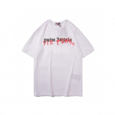[팜 엔젤스]Palm Angels 2020 Mm/Wm Logo Cotton Short Sleeved Tshirts - 팜 엔젤스 2020 남/녀 로고 코튼 반팔티셔츠 Pam0164x.Size(m 