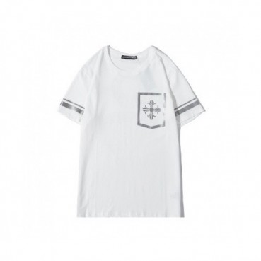 [크롬하츠]Chrome hearts 2020 Mens Logo Casual Short Sleeved Tshirts - 크롬하츠 2020 남성 로고 캐쥬얼 반팔티 Chr0244x.Size(s 