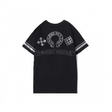 [크롬하츠]Chrome hearts 2020 Mens Logo Casual Short Sleeved Tshirts - 크롬하츠 2020 남성 로고 캐쥬얼 반팔티 Chr0243x.Size(s 