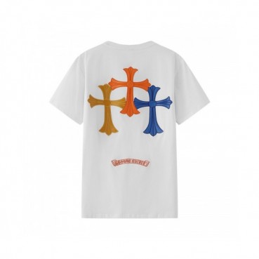 [크롬하츠]Chrome hearts 2020 Mens Logo Casual Short Sleeved Tshirts - 크롬하츠 2020 남성 로고 캐쥬얼 반팔티 Chr0242x.Size(s 