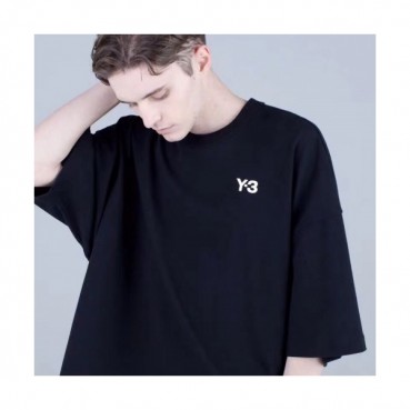 [요지야마모토]Y-3 2020 Mens Logo Basic Cotton Short Sleeved Tshirts 