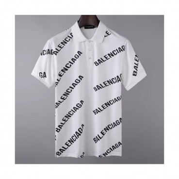 [발렌시아가]Balenciaga 2020 Mens Logo Cotton Short Sleeved Polo Tshirts - 발렌시아가 2020 남성 로고 코튼 폴로 반팔티 Bal0667x.Size(m 