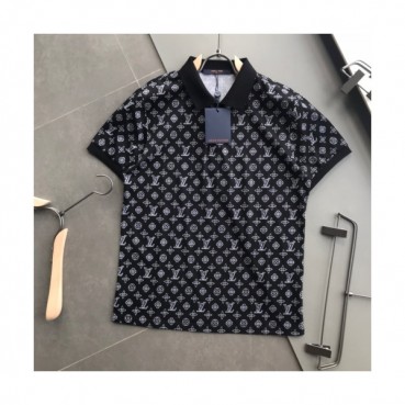 [루이비통]Louis vuitton 2020 Mens Logo Cotton Short Sleeved Polo Tshirts - 루이비통 2020 남성 로고 코튼 폴로 반팔티 Lou02035x.Size(s 