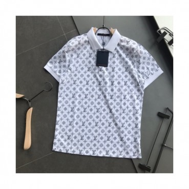 [루이비통]Louis vuitton 2020 Mens Logo Cotton Short Sleeved Polo Tshirts - 루이비통 2020 남성 로고 코튼 폴로 반팔티 Lou02034x.Size(s 