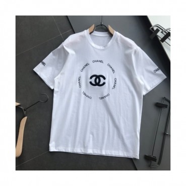 [샤넬]Chanel 2020 Mm/Wm 'CC' Logo Cotton Short Sleeved Tshirts - 샤넬 2020 남/녀 'CC'로고 코튼 반팔티 Cnl0595x.Size(s 