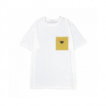 [프라다]Prada 2020 Mens Basic Logo Silket Short Sleeved Tshirts  - 프라다 2020 남성 베이직 로고 실켓 반팔티 Pra0200x.Size(m 