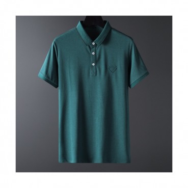 [프라다]Prada 2020 Mens Basic Logo Cotton Short Sleeved Polo Tshirts  - 프라다 2020 남성 베이직 로고 코튼 폴로 반팔티 Pra01099x.Size(m 