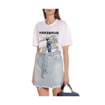 [버버리]Burberry 2020 Mm/Wm Logo Cotton Short Sleeved Tshirts - 버버리 2020 남/녀 로고 코튼 반팔티 Bur02788x.Size(s 