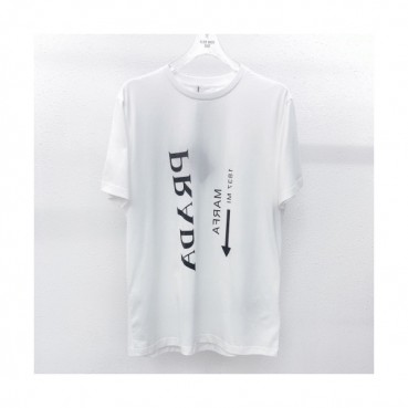 [프라다]Prada 2020 Mens Basic Logo Silket Short Sleeved Tshirts  - 프라다 2020 남성 베이직 로고 실켓 반팔티 Pra01096x.Size(s 