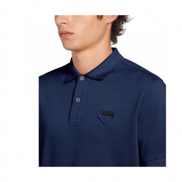[프라다]Prada 2020 Mens Basic Logo Cotton Short Sleeved Polo Tshirts  - 프라다 2020 남성 베이직 로고 코튼 폴로 반팔티 Pra01092x.Size(s 