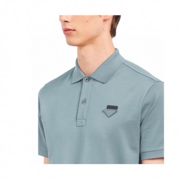 [프라다]Prada 2020 Mens Basic Logo Cotton Short Sleeved Polo Tshirts  - 프라다 2020 남성 베이직 로고 코튼 폴로 반팔티 Pra01091x.Size(s 