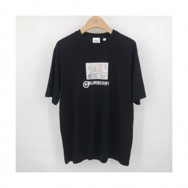 [버버리]Burberry 2020 Mm/Wm Logo Cotton Short Sleeved Tshirts - 버버리 2020 남/녀 로고 코튼 반팔티 Bur02775x.Size(s 