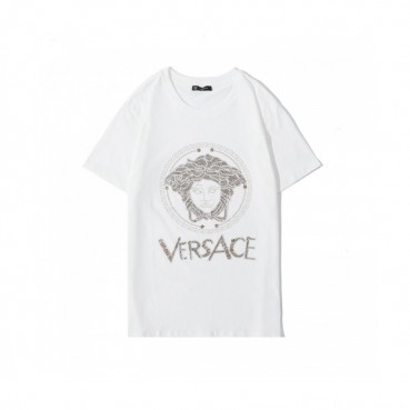 [베르사체]Versace 2020 Mens Logo Silket Short Sleeved Tshirts - 베르사체 2020 남성 메두사 실켓 반팔티 Ver0665x.Size(s 