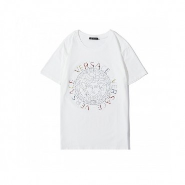 [베르사체]Versace 2020 Mens Logo Silket Short Sleeved Tshirts - 베르사체 2020 남성 메두사 실켓 반팔티 Ver0664x.Size(s 
