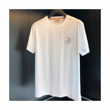 [에르메스]Hermes 2020 Mens Crew-neck Silket Short Sleeved Tshirts 
