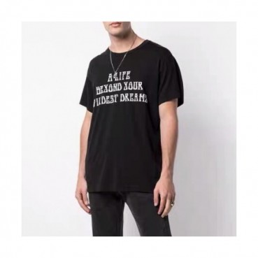 Amiri 2020 Mm/Wm Logo Cotton Short Sleeved Tshirts - 아미리 2020 남/녀 로고 코튼 반팔티 Ami0099x.Size(s 