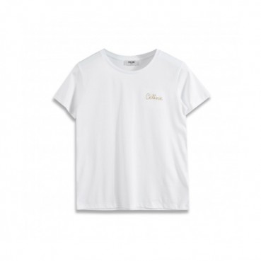 [셀린느]Celine 2020  Mens Hedi Slimane Logo Silket  Short Sleeved Tshirts - 셀린느 2020 남성 로고 실켓 반팔티 Cel0063x.Size(xs 