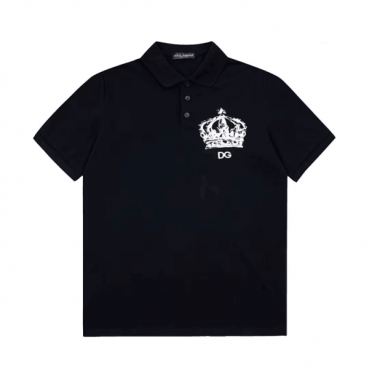 [돌체앤가바나]Dolce&Gabbana 2023 Mens Logo Silket Short Sleeved Polo Tshirts - 돌체앤가바나 2023 남성 로고 실켓 폴로 반팔티 Dol0287x.Size(m 