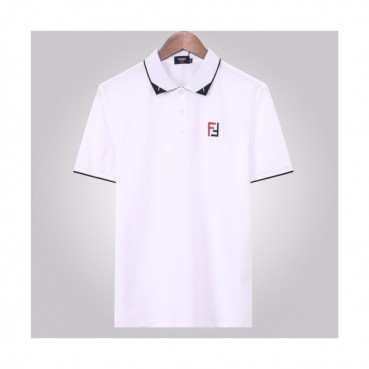 [펜디]Fendi 2020 Mens Logo Casual Short Sleeved Polo Tshirts - 펜디 2020 남성 로고 캐쥬얼 폴로 반팔티 Fen0737x.Size(m 