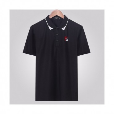 [펜디]Fendi 2020 Mens Logo Casual Short Sleeved Polo Tshirts - 펜디 2020 남성 로고 캐쥬얼 폴로 반팔티 Fen0736x.Size(m 