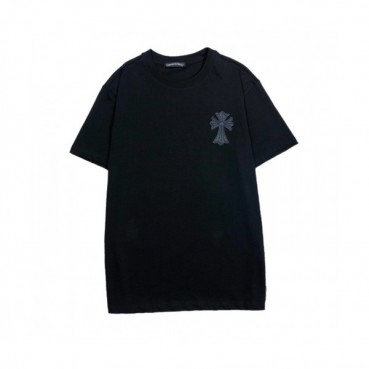 [크롬하츠]Chrome hearts 2020 Mens Logo Casual Short Sleeved Tshirts - 크롬하츠 2020 남성 로고 캐쥬얼 반팔티 Chr0189x.Size(s 